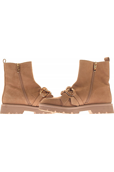 REGARDE LE CIEL Dámské Boty Kožené Béžové Second hand Vel. 41 | REGARDE LE CIEL | obrázek 5