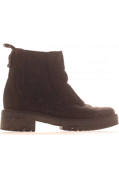 Dámské Boty Kožené Černé Timberland Vel. 37
