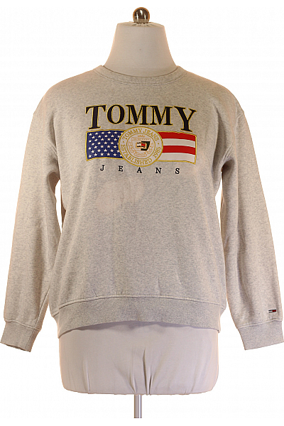Dámská Mikina Bez Zapínání Šedá TOMMY HILFIGER Vel. XL