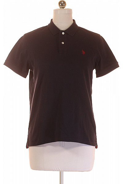 U.S.POLO ASSN. Pánské Tričko Modré Second hand Vel. M