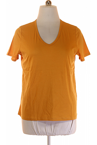 Jednoduché Dámské Tričko Oranžové S.OLIVER