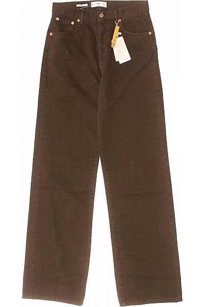 Boyfriend Dámské Džíny Zelené MANGO Vel. 38