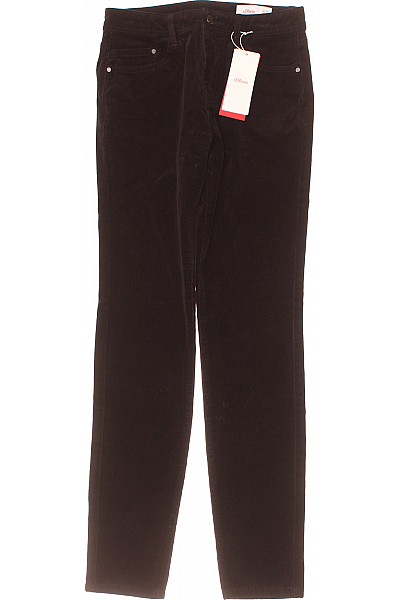 Dámské Kalhoty Černé S.OLIVER Outlet Vel. 36/32