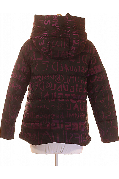 Prošívaná Dámská Bunda Černá DESIGUAL Outlet Vel.  M