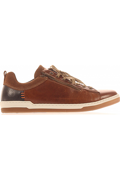 Pánské Tenisky M SNEAKER Kožené Hnědé Outlet Vel. 43
