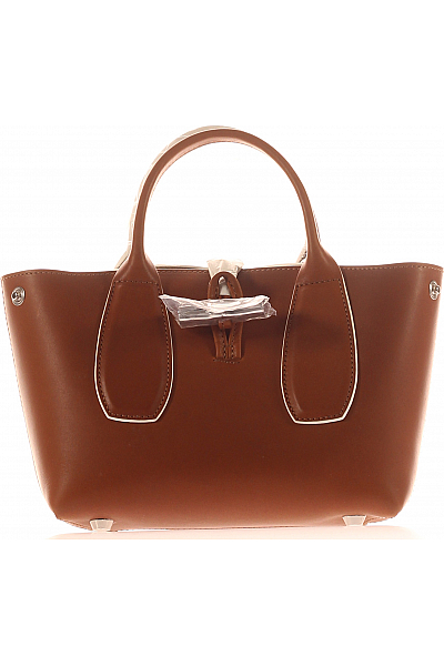 Longchamp Kabelka Kožená Hnědá
