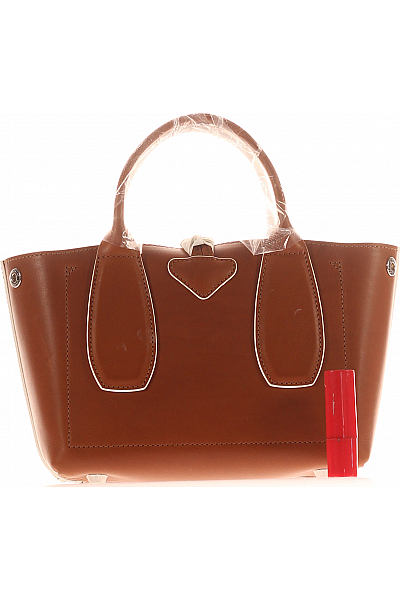 Longchamp Kabelka Kožená Hnědá