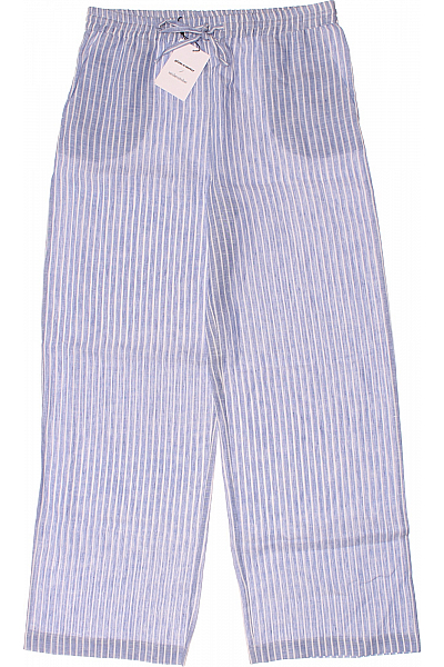 Seidensticker Dámské Kalhoty Letní Lněné Modré