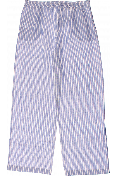 Seidensticker Dámské Kalhoty Letní Lněné Modré