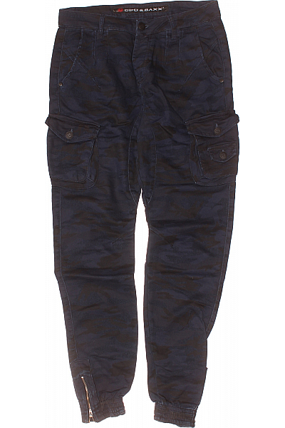 Pánské Kalhoty Kapsáče Modré Cipo&Baxx Outlet Vel.  30/34