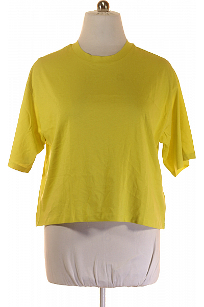Jednoduché Dámské Tričko Žluté S.OLIVER