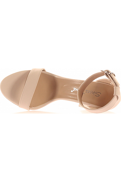 Dámské Sandály Béžové Shoes Outlet Vel. 39