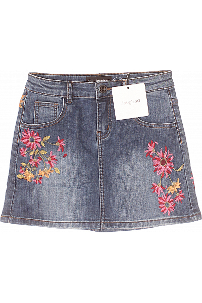 Dívčí Sukně Modrá DESIGUAL Outlet
