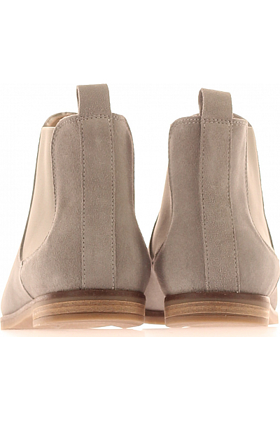 Dámské Kotníkové Boty Kožené Šedé Outlet