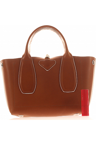 Kabelka Kožená Hnědá Longchamp Outlet