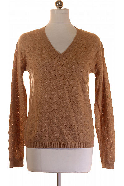 Dámský Svetr Kašmírový Hnědý PERFECT CASHMERE Vel. 38