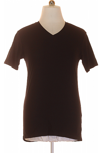 Mexx Jednoduché Pánské Tričko Černé