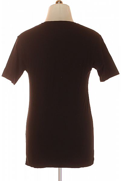 Mexx Jednoduché Pánské Tričko Černé