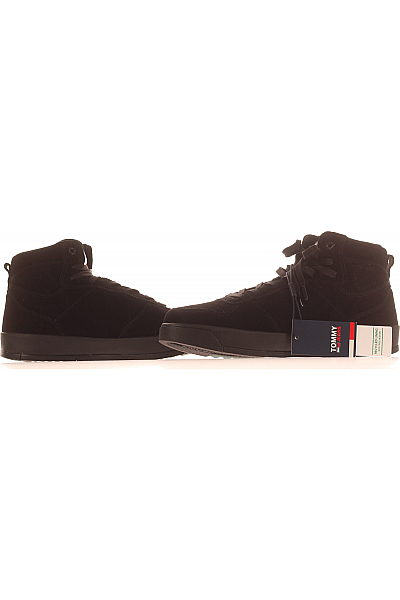 TOMMY HILFIGER Pánské Boty Kožené Černé Vel.  43