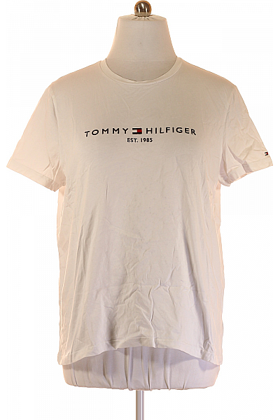 Pánské Tričko s Potiskem Bílé TOMMY HILFIGER Vel.  XXXL