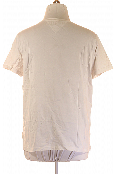 Pánské Tričko s Potiskem Bílé TOMMY HILFIGER Vel.  XXXL