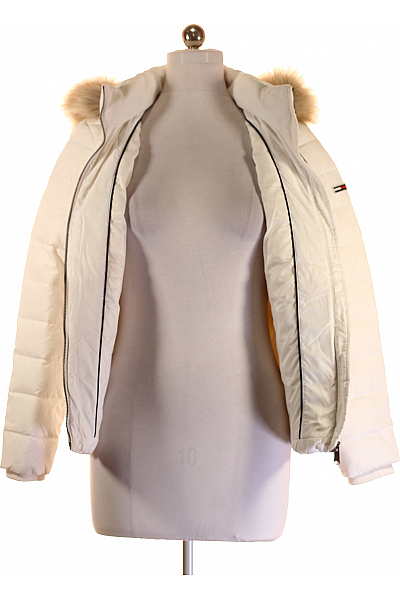 Prošívaná Dámská Bunda Bílá TOMMY HILFIGER Second hand Vel. M