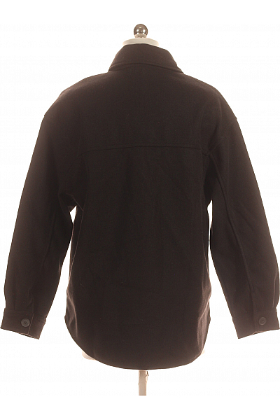 Dámský Kabát Černý PULL&BEAR Second hand Vel.  S