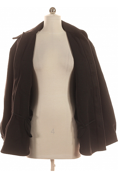 Dámský Kabát Černý PULL&BEAR Second hand Vel.  S
