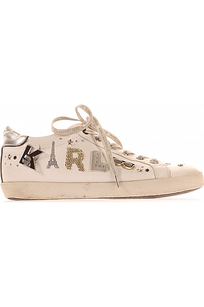 Dámské Tenisky Bílé Karl Lagerfeld Second Hand Vel.  39