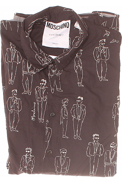 MOSCHINO Pánská Košile Černá Vel.  43