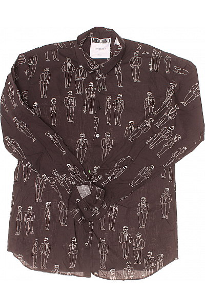 MOSCHINO Pánská Košile Černá Vel.  43