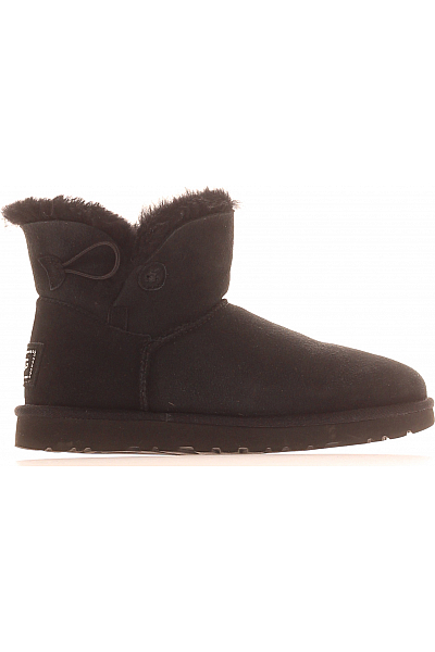 UGG Dámské Boty Kožené Černé Second hand Vel.  39