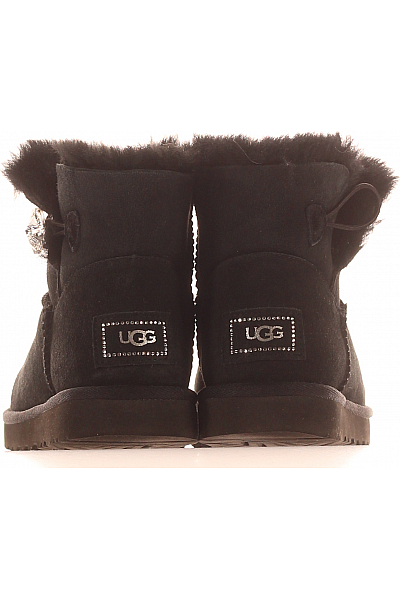 UGG Dámské Boty Kožené Černé Second hand Vel.  39