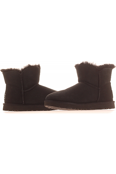 UGG Dámské Boty Kožené Černé Second hand Vel.  39