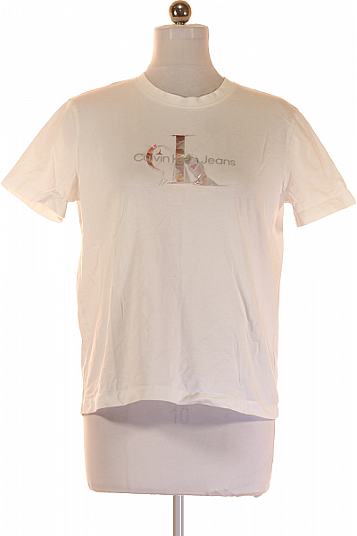 Dámské Tričko Bílé Calvin Klein Vel. XL