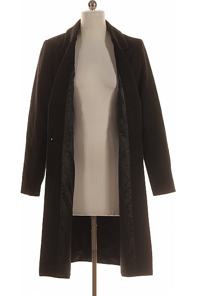 Dámský Dlouhý Kabát Černý VERO MODA Second hand Vel.  M