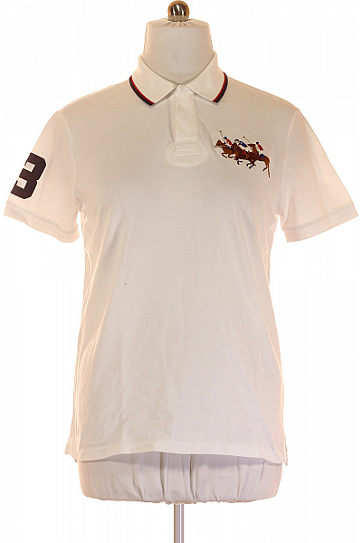 Ralph Lauren Pánské Tričko Bílé Vel. L
