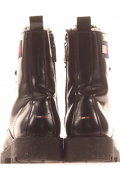 TOMMY HILFIGER Dámské Kotníkové Boty Kožené Černé Vel. 40