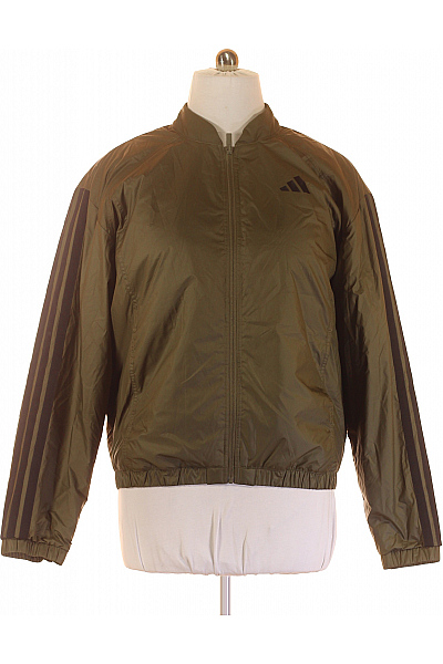 ADIDAS Sportovní Pánská Bunda Zelená Second Hand Vel. L
