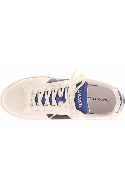LACOSTE Pánské Tenisky Kožené Bílé Vel. 42