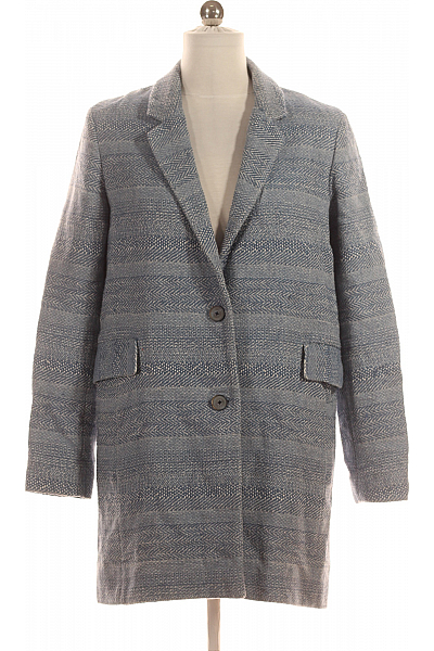 Massimo Dutti Teplé Dámské Sako Modré Vel.  36