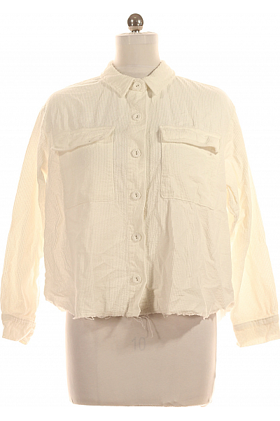 Letní Dámská Košile Bílá PULL&BEAR Second hand Vel.  M