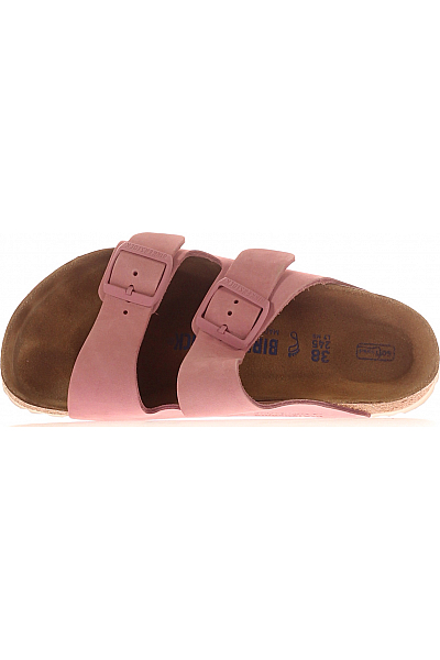 Dámské Pantofle Kožené Růžové Birkenstock Second hand Vel. 38