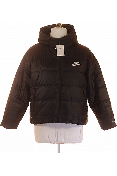 Sportovní Dámská Bunda Černá Nike Second Hand Vel. XL