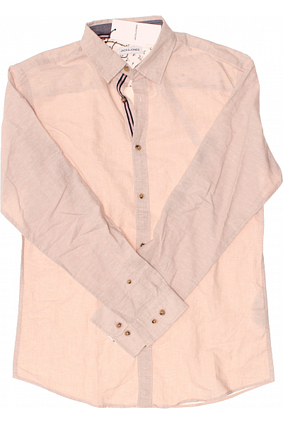 Pánská Košile Šedá JACK & JONES Vel. L