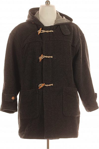Hugo Boss Pánský Kabát Vlněný Šedý Second hand