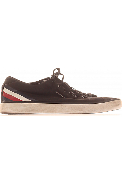 Pánské Boty Kožené Černé TOMMY HILFIGER Vel.  43