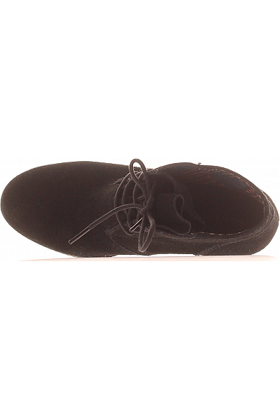 TOMMY HILFIGER Dámské Boty Kožené Černé Second hand Vel.  36