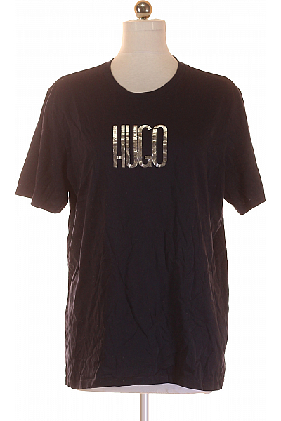 Pánské Tričko S Potiskem Modré Hugo Boss Vel. XL