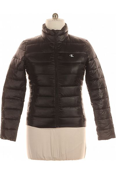 Prošívaná Dámská Bunda Černá Calvin Klein Second Hand Vel.  L